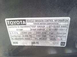 2016 TOYOTA CAMRY, BLACK, SE MODEL, 2.5L, AT.   Z26322